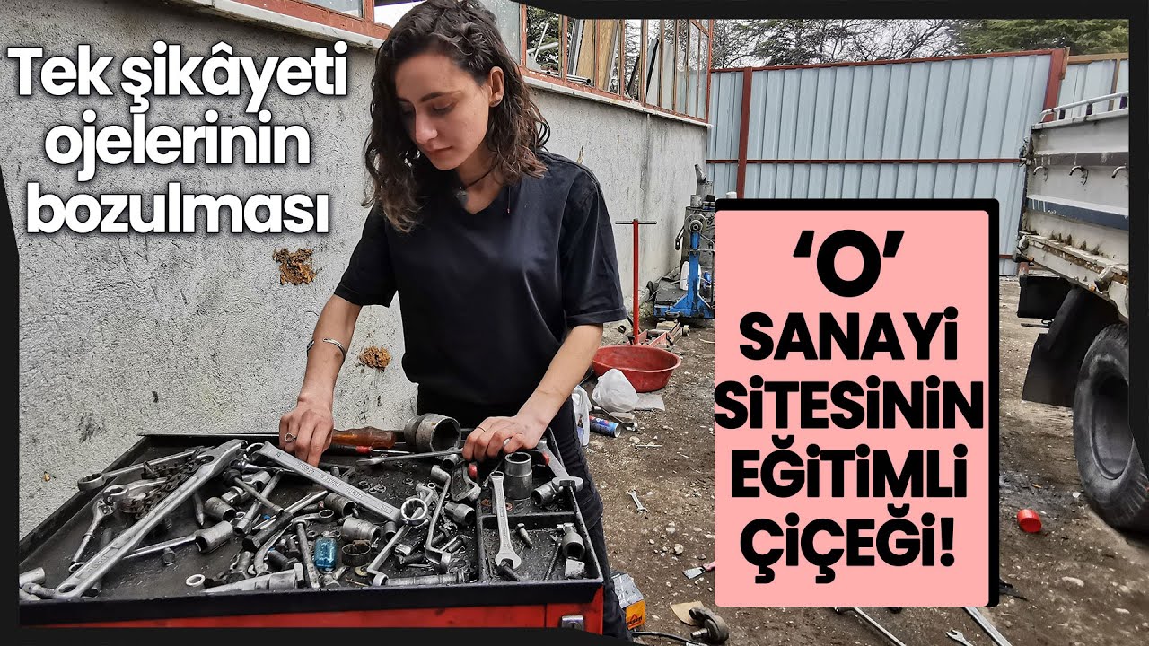 Ojeli Parmakları ile Tuğçe Öğretmenin Tamir Edemeyeceği Dizel Motorlu Araç Yok