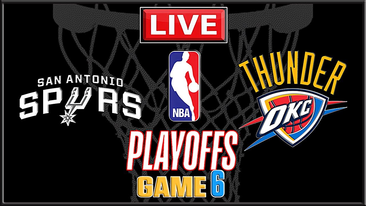 NBA Live! SPURS против THUNDER | Сан-Антонио против Оклахома-Сити | Плей-офф НБА | 6-й матч | NBA...