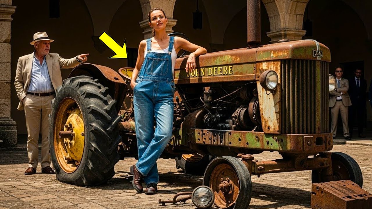 ELLA COMPRÓ UN TRACTOR VIEJO POR MIGAJAS… Y LO QUE HABÍA DENTRO DEL MOTOR DEJÓ A TODOS EN SHOCK