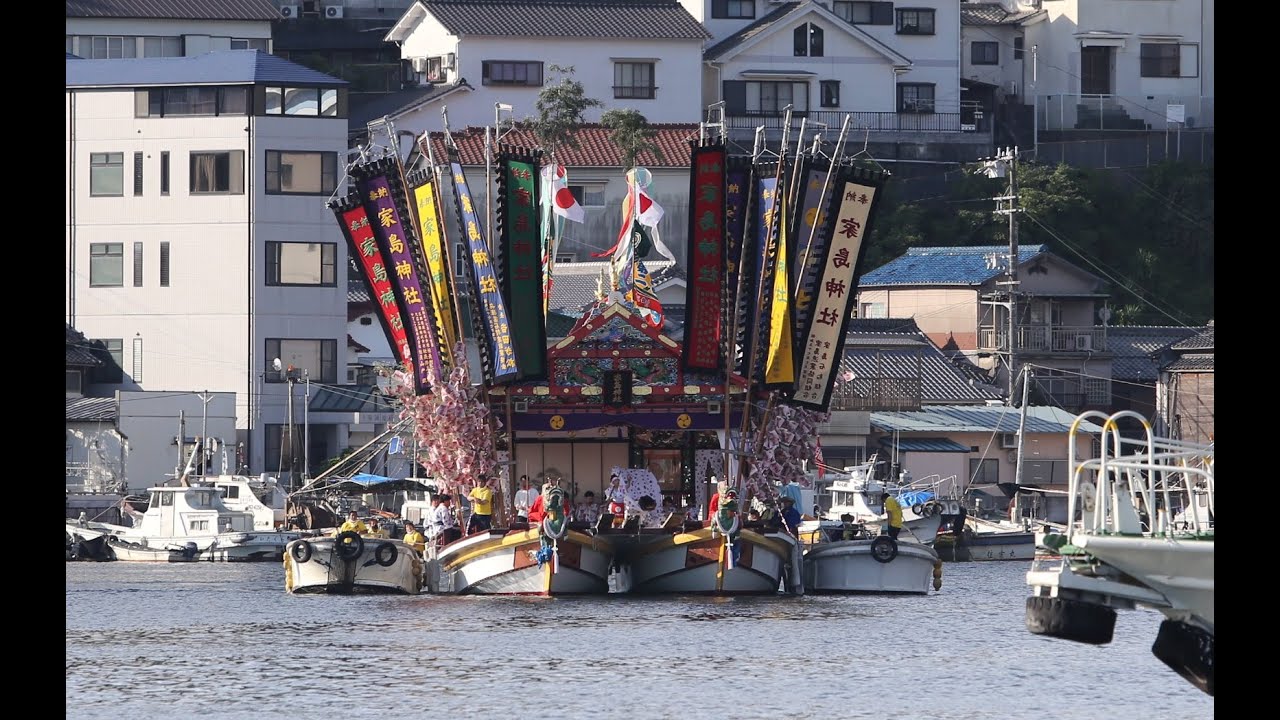 活気、晴天、希望湧く…３年ぶり家島神社で天神祭　獅子舞、ちょうちん行列も　姫路