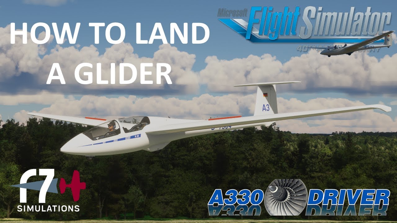 How to fly a TRAFFIC PATTERN and LAND a GLIDER | Real Airline Pilot