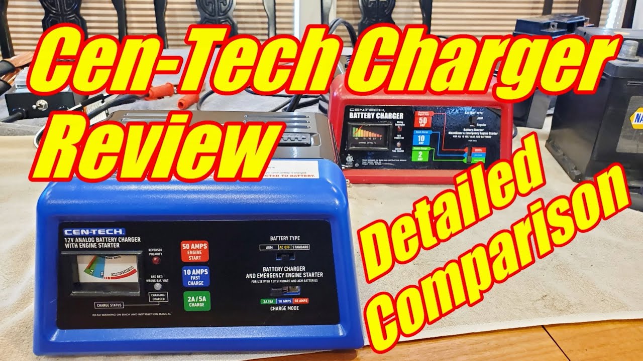Cen-Tech BLUE Battery Charger Starter Review and Comparison Harbor Freight