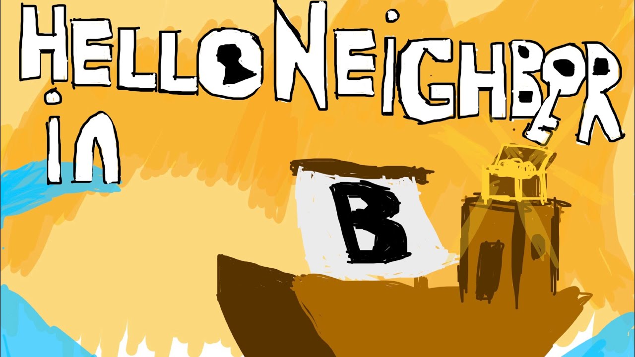 Roblox Hello Neighbor but in BUILD A BOAT!! | Storyline