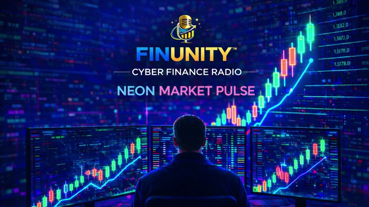 FINUNITY™ Cyber Finance Radio | Neon Market Pulse #ElectronicFinanceMusic #FinanceMusic #CryptoEra