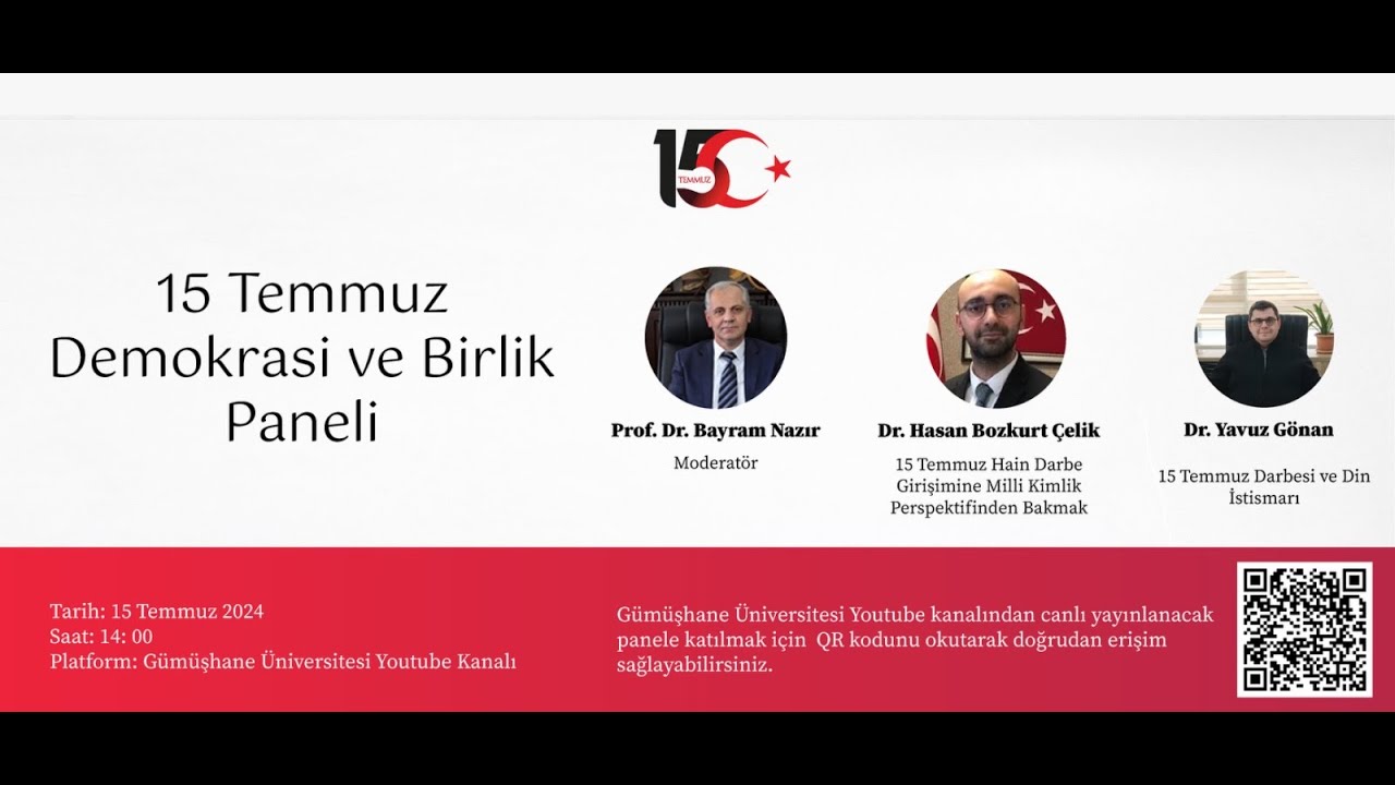15 Temmuz Demokrasi ve Milli Birlik Paneli