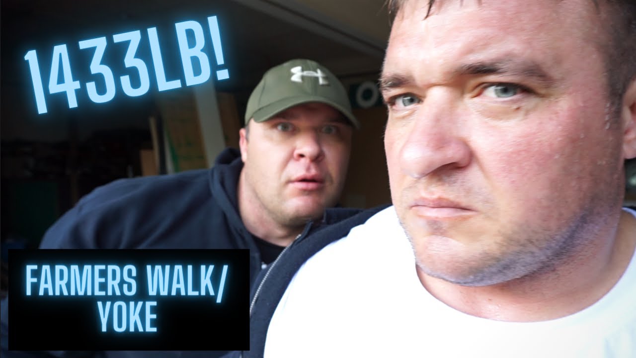 World's Strongest Brothers try a 1433LB Farmers Walk/Yoke || Vytautas v Marius || Lalas v Lalas