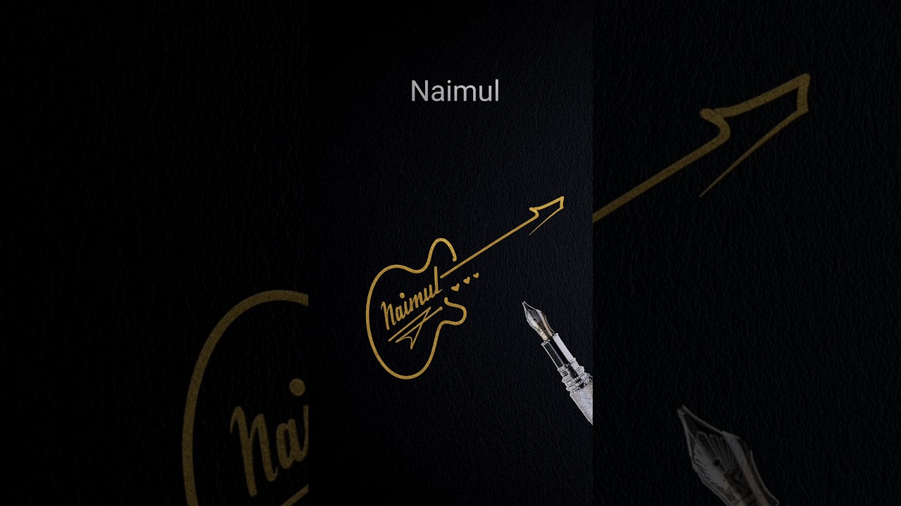 Letter N signature for Naimul #signaturestyle #shorts