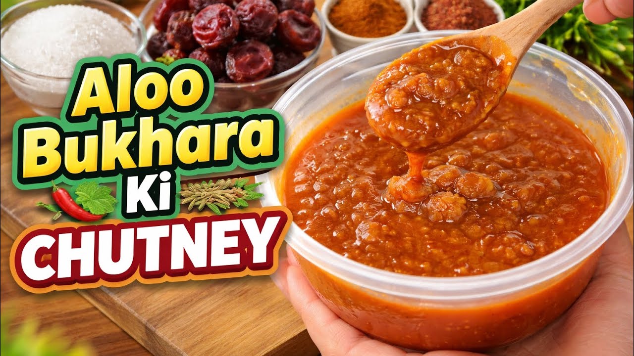 Aloo bukhara ki chutney | Easy and quick 😋