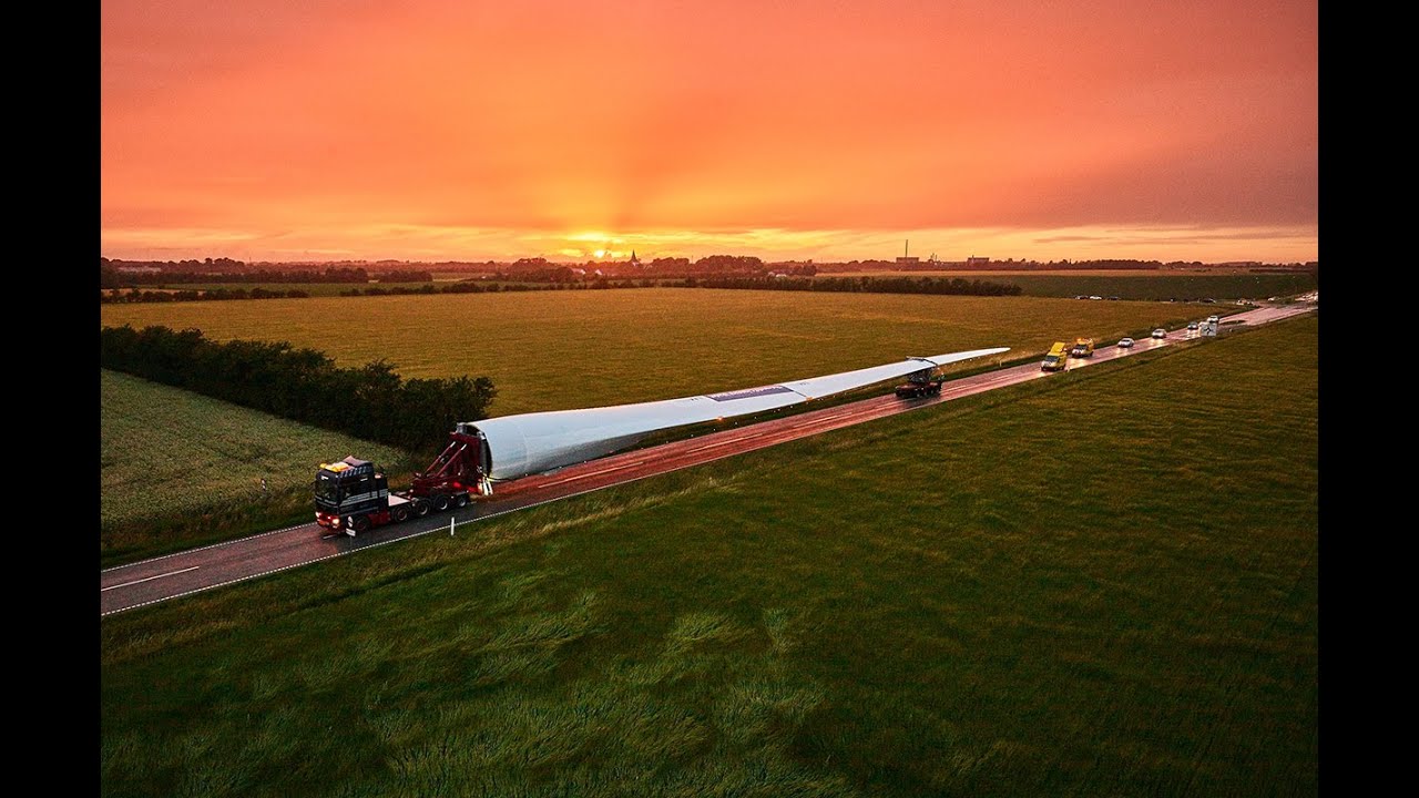 Transporting the world's longest wind turbine blade: LM 88.4 P