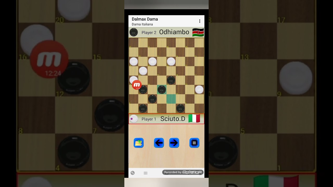 DAMA ITA ( IL MONDIALE ) SCIUTO VS ODHIAMBO 7 TURNO ( GIOCARE AL GATTO COL TOPO )