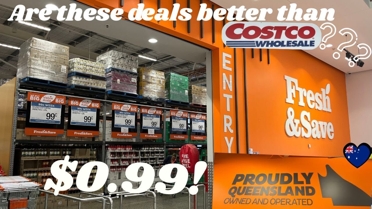 Выгоднее ли акции Costco, чем скидки по $0,99 в Fresh & Save? Покупка продуктов в Австралии
