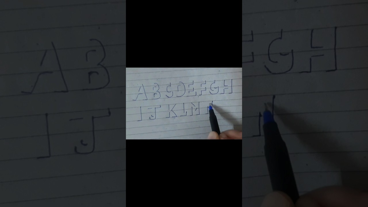 Have you tried this 3d lettering technique?#lettering #calligraphy #3dlettering