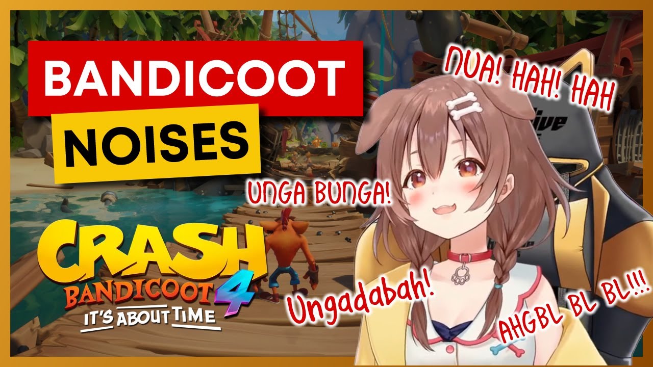 Two and a half minutes of Korone Bandicoot noises!