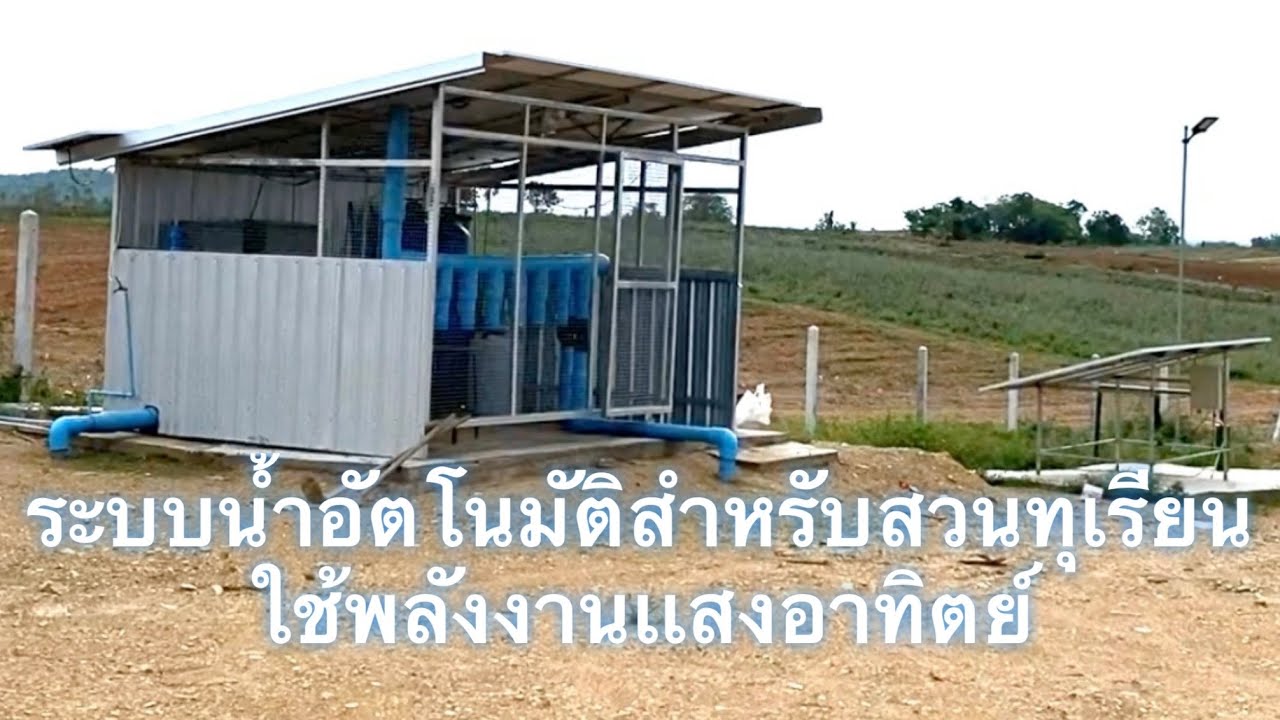 ระบบน้ำอัตโนมัติในสวนทุเรียน EP.3 ใช้พลังงานแสงอาทิตย์