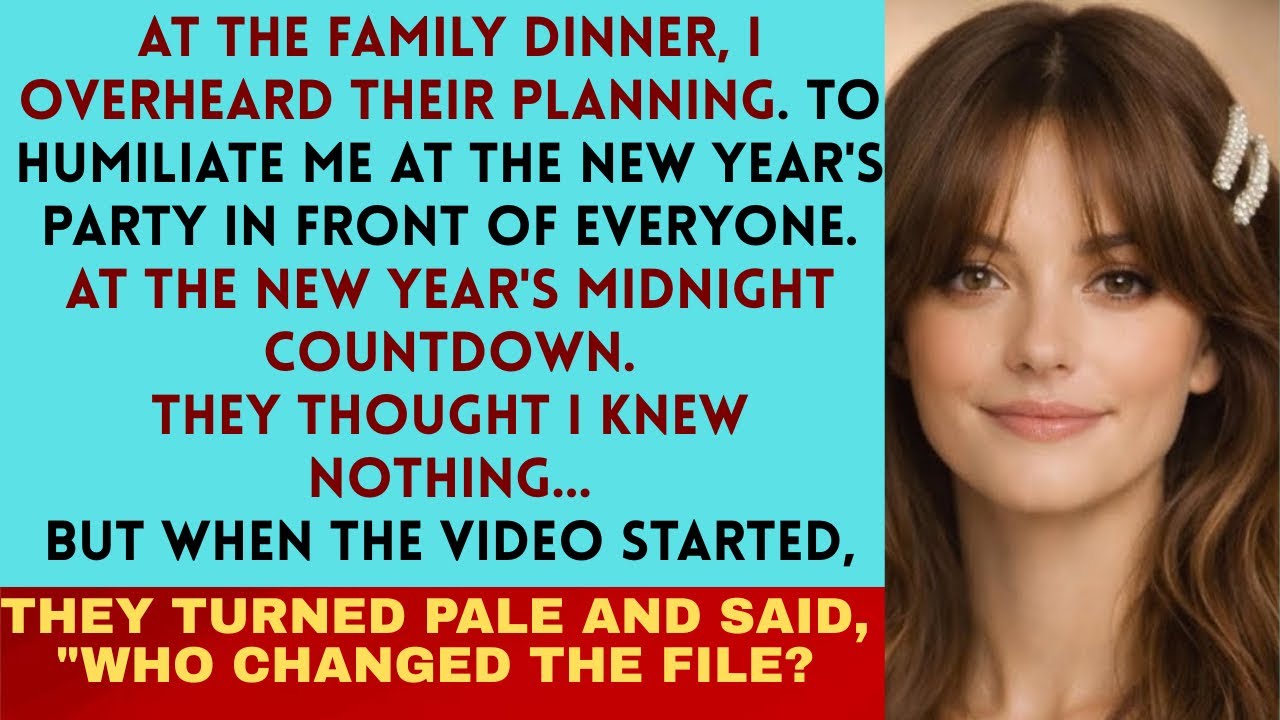 At the family dinner, I overheard the family's plan to embarrass me at the New Year's party. So I..