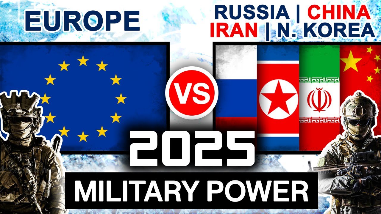 Europe vs Russia China Iran N. Korea Military Power 2025 | Russia China vs EU Military Comparison