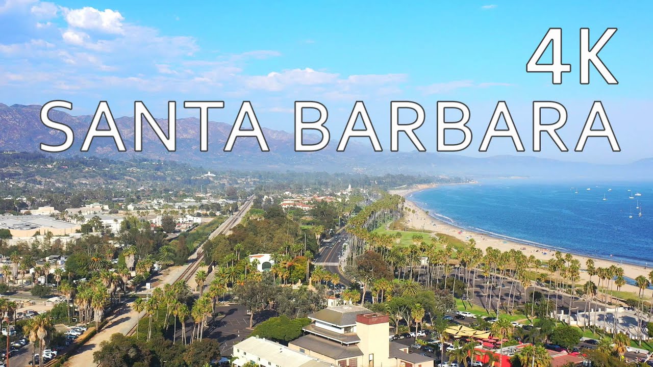 Santa Barbara California (4K UHD) BEAUTIFUL Nature, Sounds and Music by Drone
