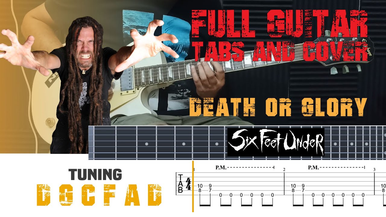 Six Feet Under- Death Or Glory- Rhythm Guitar Cover | Screen TAB