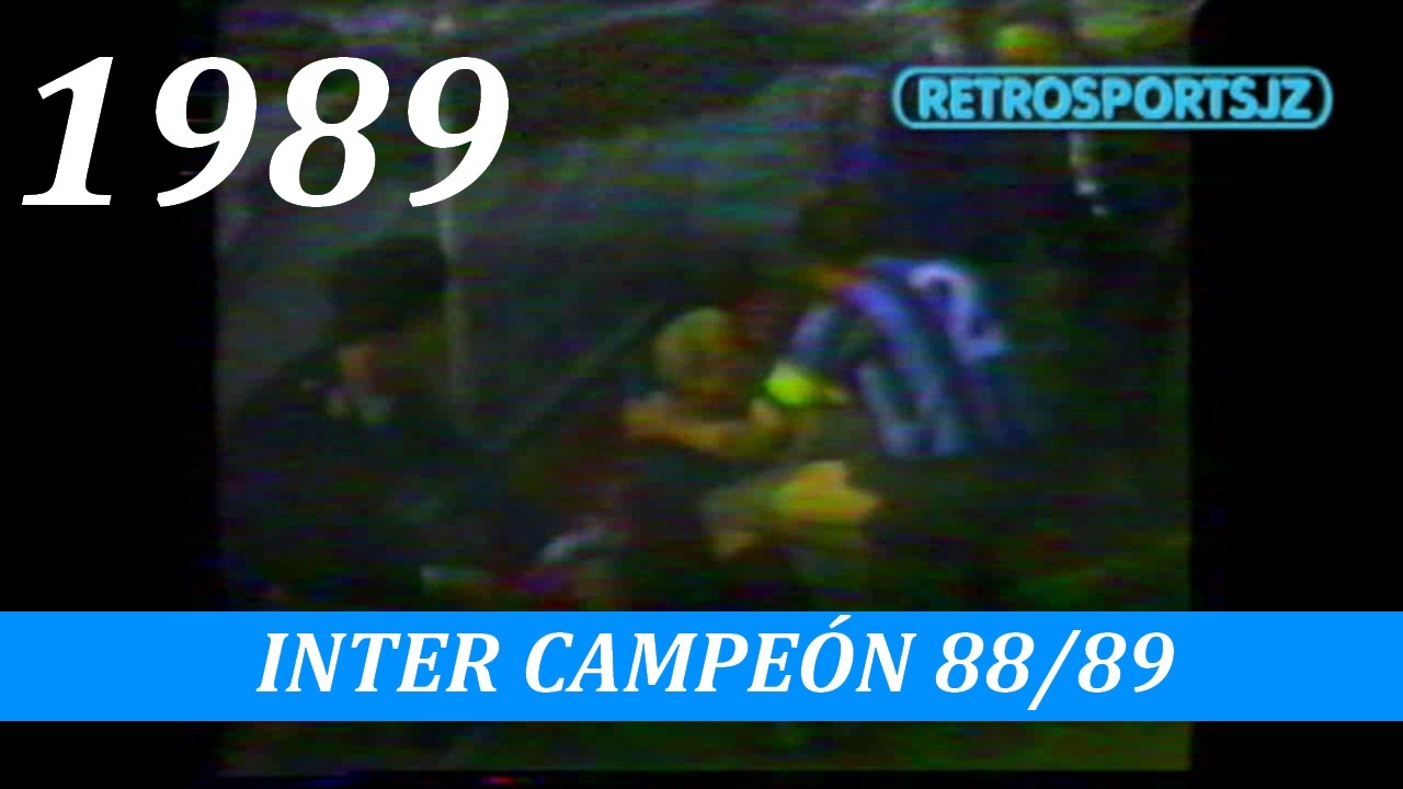 Inter vs Napoles -  1989 - Serie A Italia - Temporada 1988/1989 - Jornada 30 -  Inter Campeón