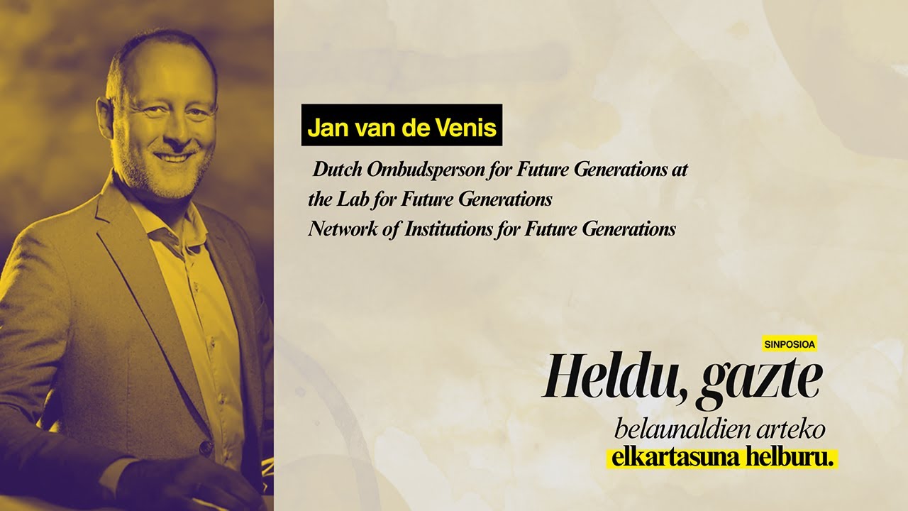 Heldu, gazte Sinposioa. Belaunaldien arteko elkartasuna helburu. Jan VAN DE VENIS