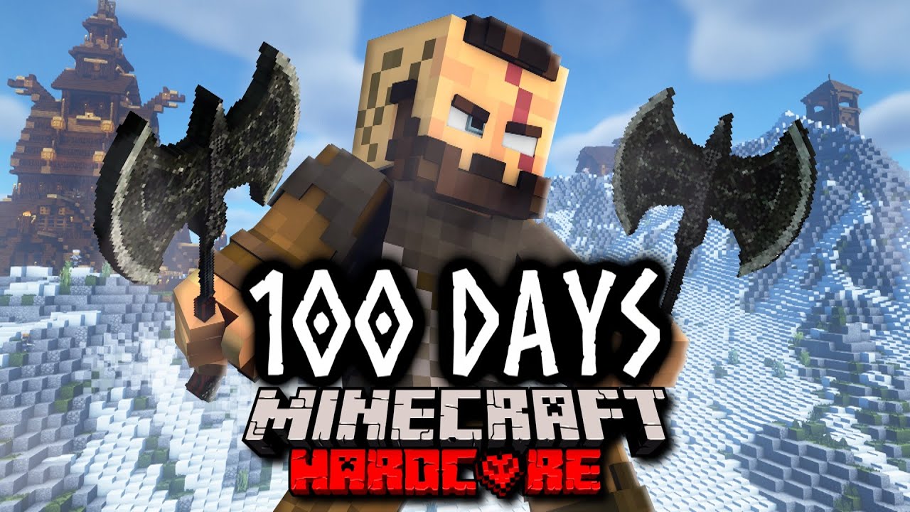 100 Days Living as a Viking in Minecraft