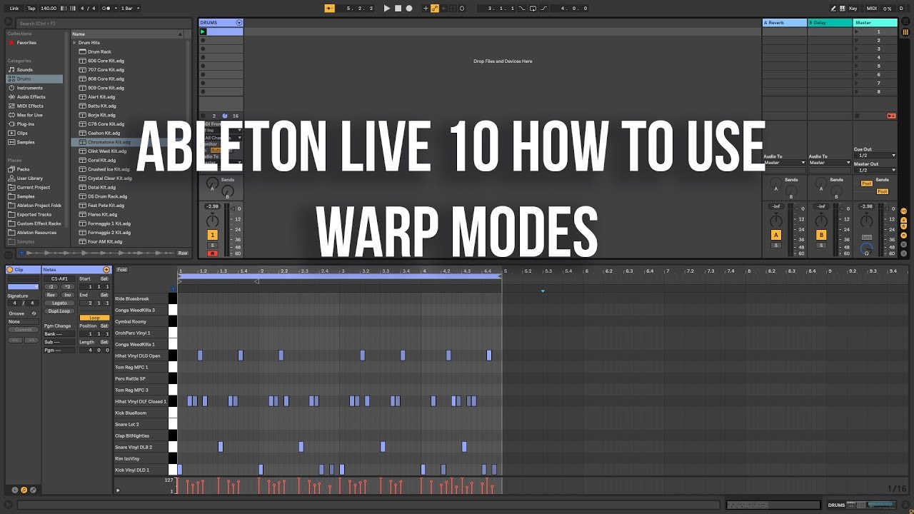Ableton Live 10 How to use Warp Modes