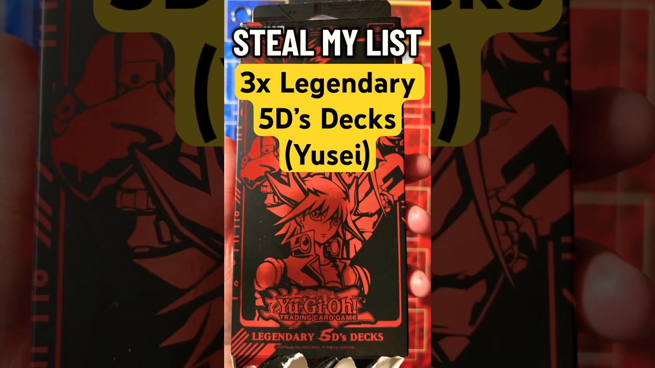3x Legendary 5D&rsquo;s decks - Yusei Synchron deck #yugioh #tcg #deckprofile
