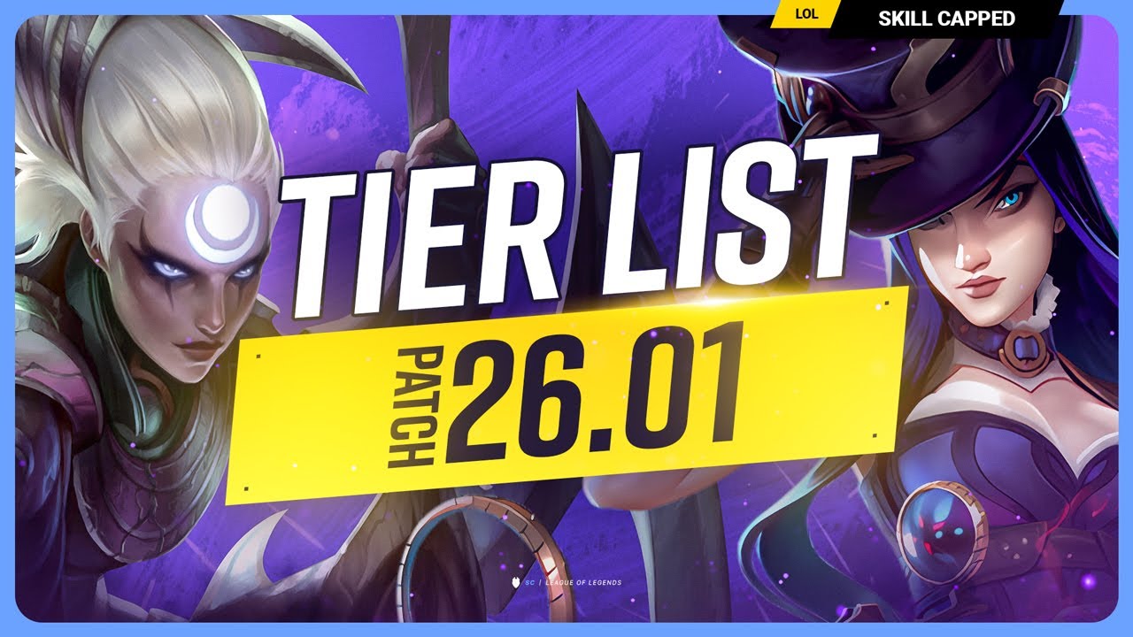 NEW TIER LIST for PATCH 26.01 - MASSIVE CHANGES - League of Legends