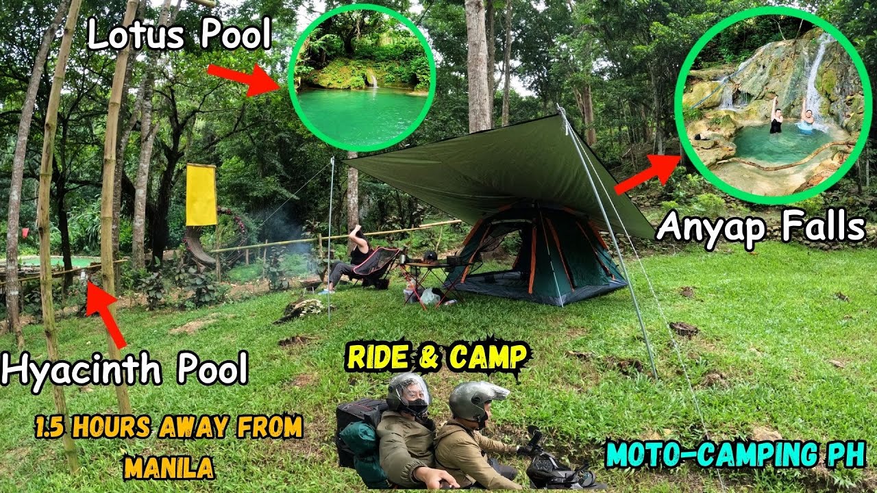 THE BEST CAMPSITE in Tanay Rizal | Falls, Natural Pool, River, Nature Park ALL IN na! | MOTO-CAMPING