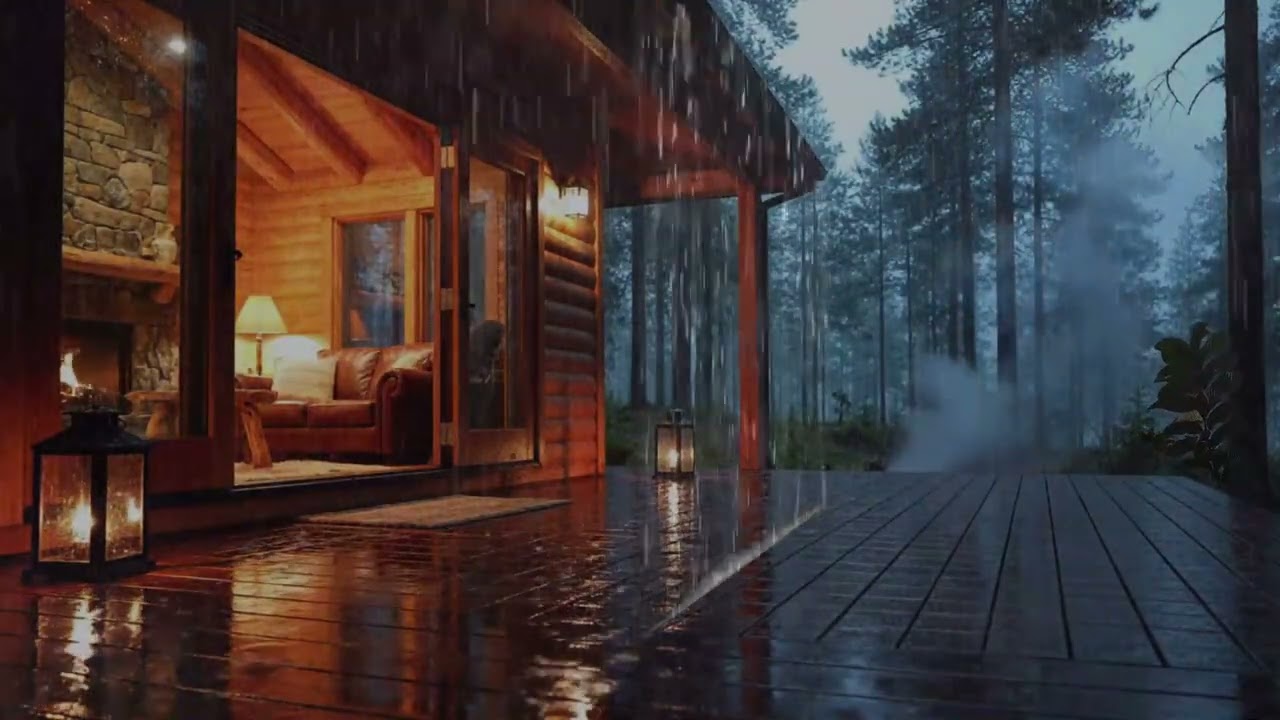 Rainy Wooden Cabin in the Forest | 3 Hours for Sleep & Relax