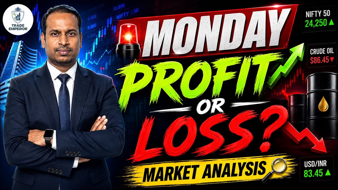 📈 Monday Market Prediction | Nifty & Crude | Rally or Crash? | Tamil