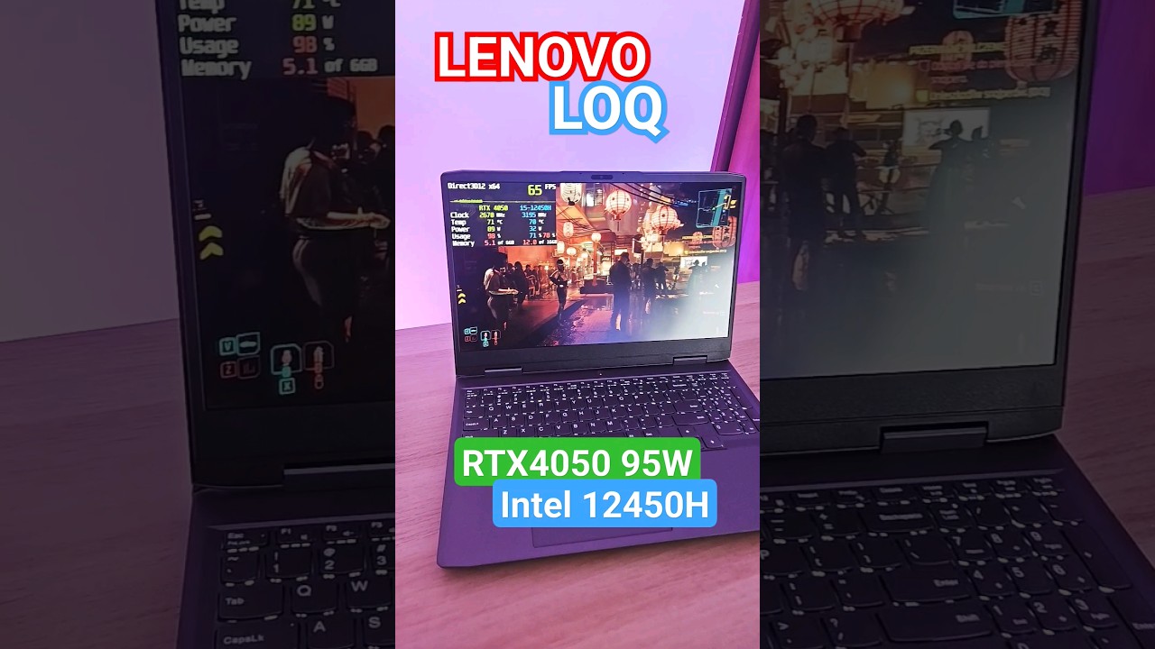 Lenovo LOQ z RTX 4050 95W Jak głośny jest ? 🫢 #gaming #lenovo #rtx4050
