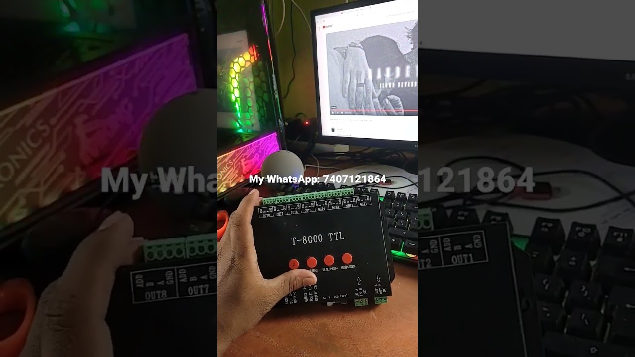 T8000 TTL CONTROLLER ।। best pixel LED controller   ।। #shorts #pixel_led #pixel_CONTROLLER