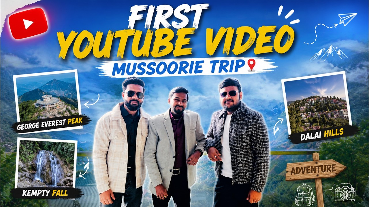 FIRST YOUTUBE VLOG | MUSSOORIE TRIP EPISODE-1 #travelvlog #mussoorie 