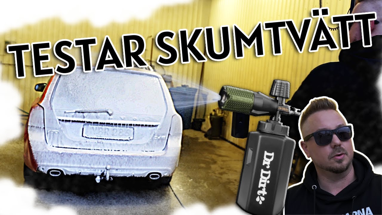 TVÄTTAR EN VOLVO MED MASSA SKUM MED DR DIRT FOAM LANCE!