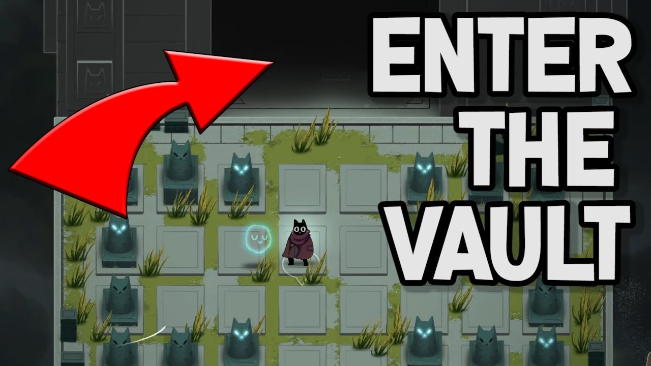 Crypt Custodian - How To Open The Vault Of Cat Statues Solved!