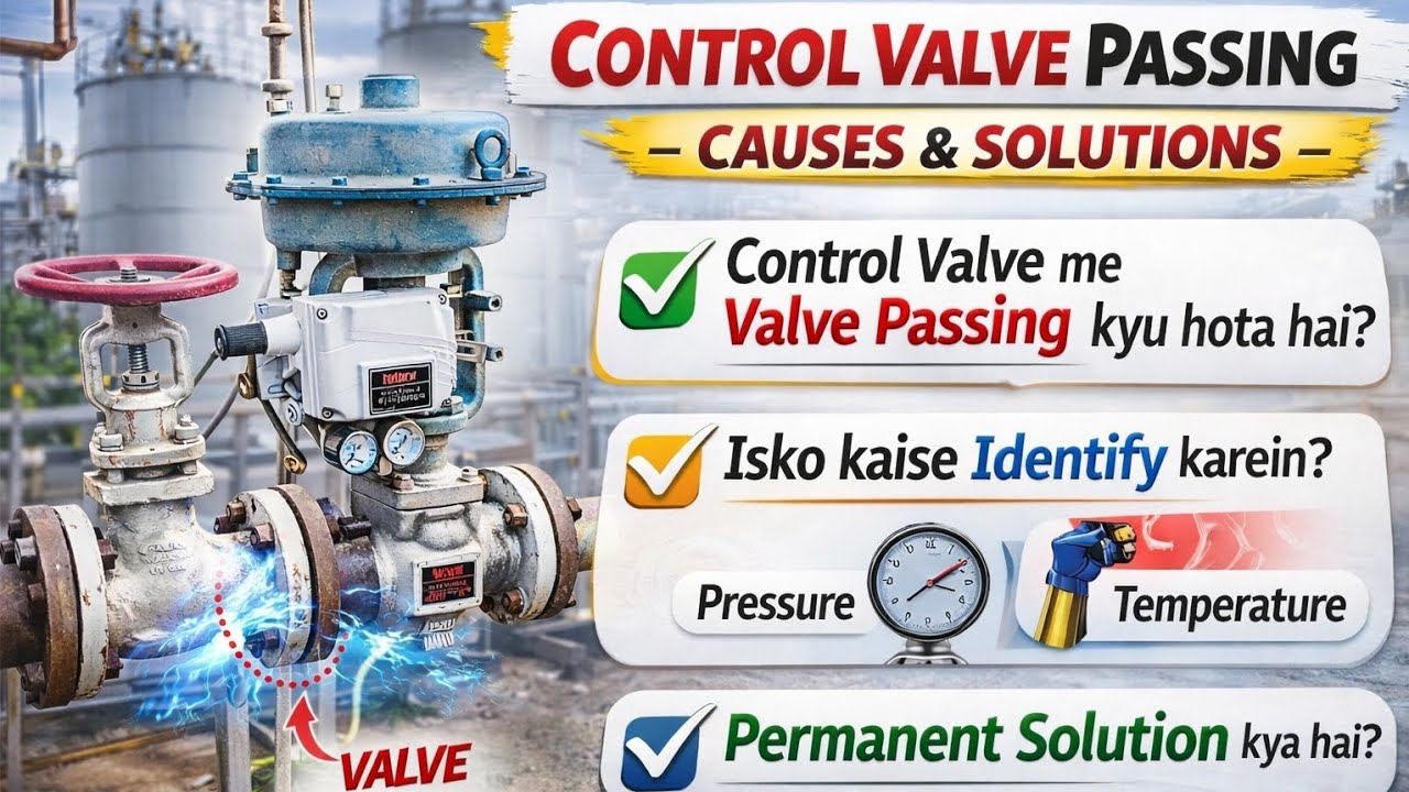 Control valve passing | reason & solution #instrumentation #viral #industrial #controlvalve 