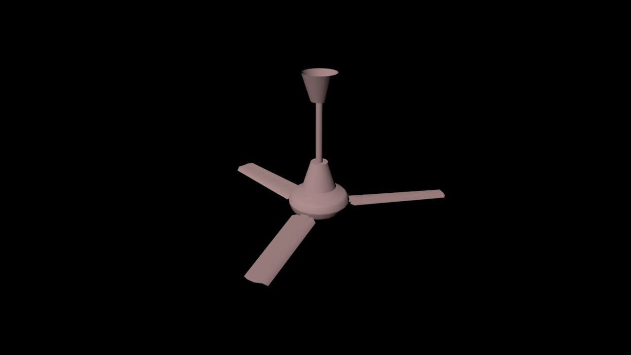 1_  3D CEILING FAN MODELLING IN MAYA