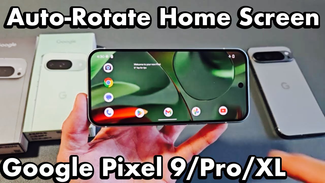Pixel 9/Pro/XL: How to Auto-Rotate Home Screen