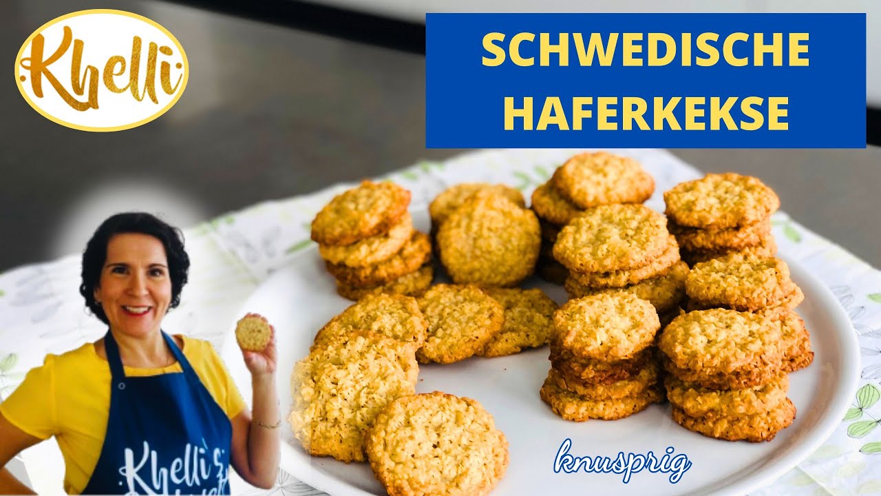 Schwedische Haferkekse/ Haferflockenkekse selbst gemacht/ Hafer Cookies/ knusprig/ schnell & einfach