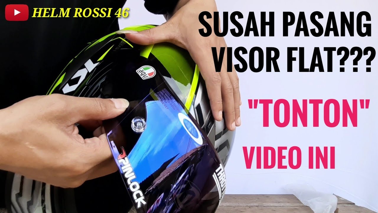 TUTORIAL!!! Cara cepat  pasang visor flat KYT Vendetta 2 Falcon #vlog2