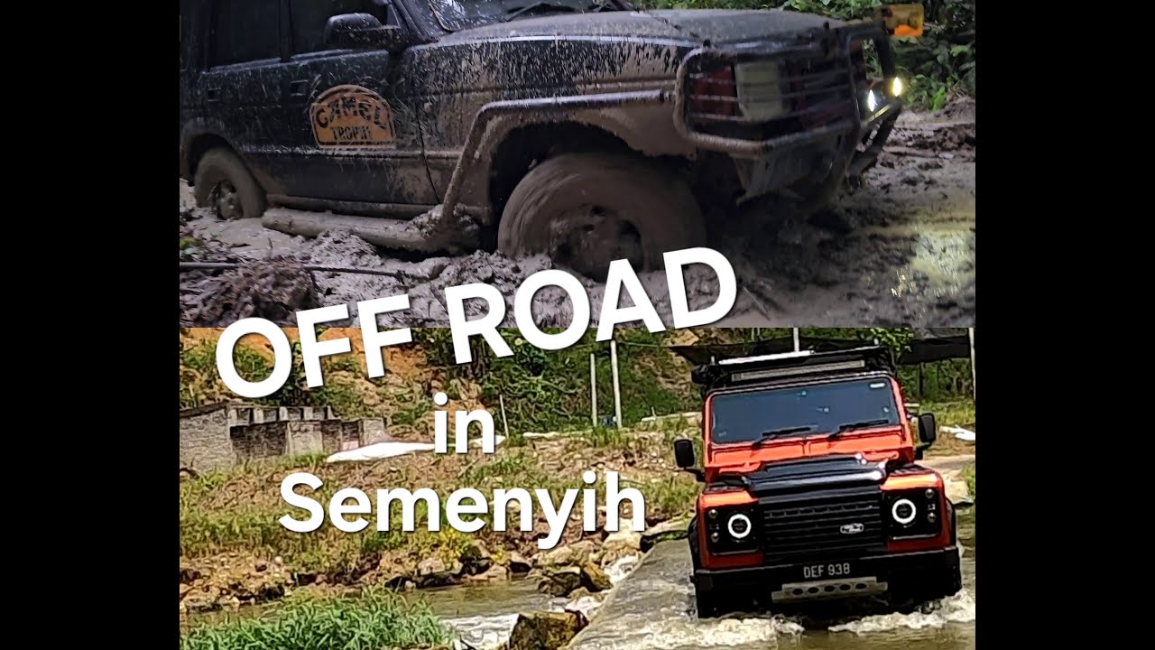 Getting stuck in muddy terrain with Land Rovers and Toyota Hilux deep inside forest in Semenyih