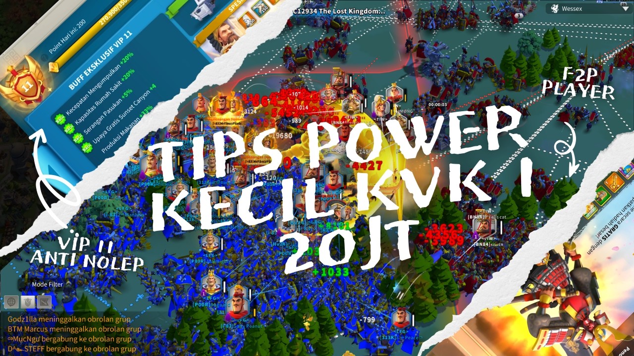TIPS CEPAT UP POWER ROK: Strategi 20JT Power Sebelum KvK 1 Tanpa Top-Up!