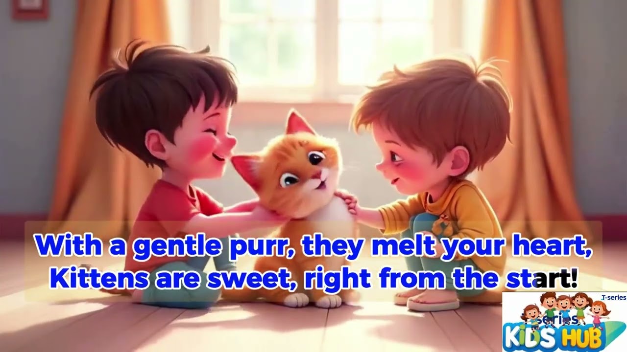 The Kitten Caper* 🐱🎶 | A Fun and Playful Rhyme for Kids | T .Series Kids Hub