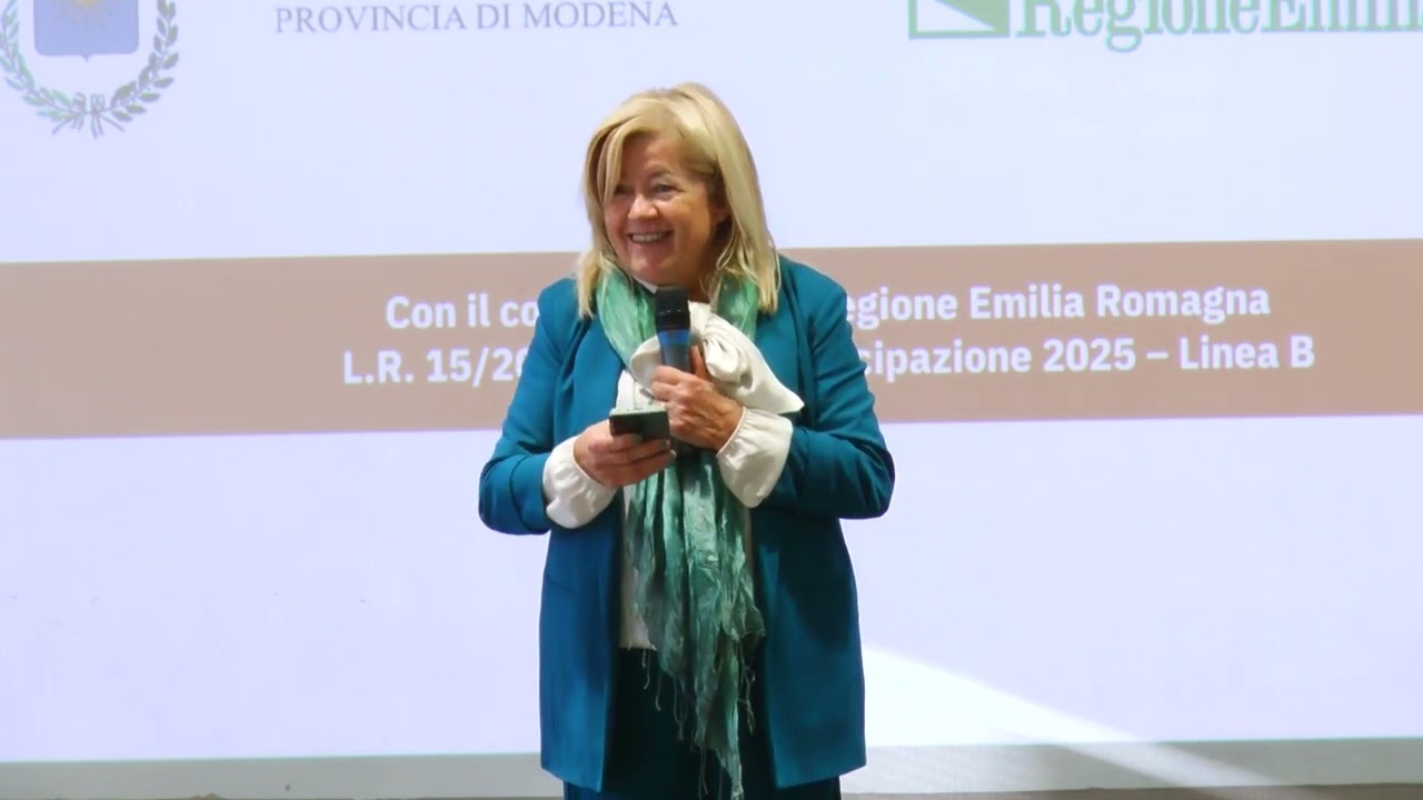 Sport Bene Comune - Soliera 2035. L'intervento della consigliera regionale Maria Costi.