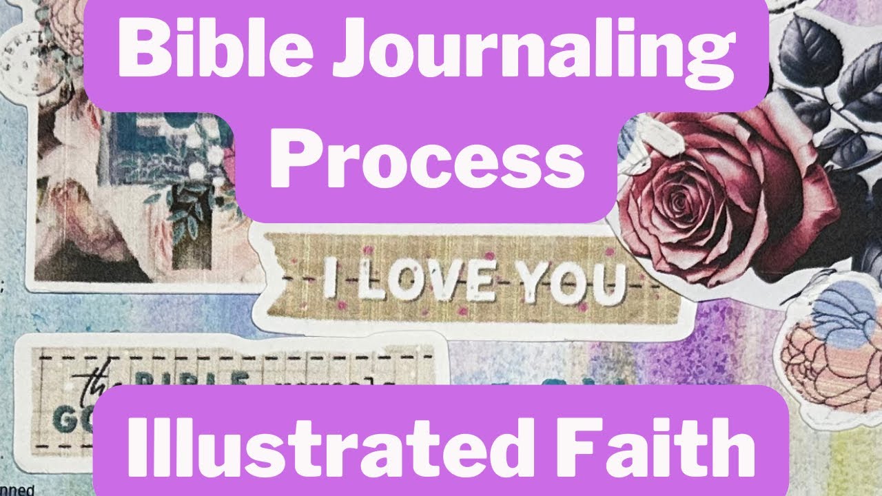 Bible Journaling Process | Illustrated Faith Print and Pray | mixed media watercolors