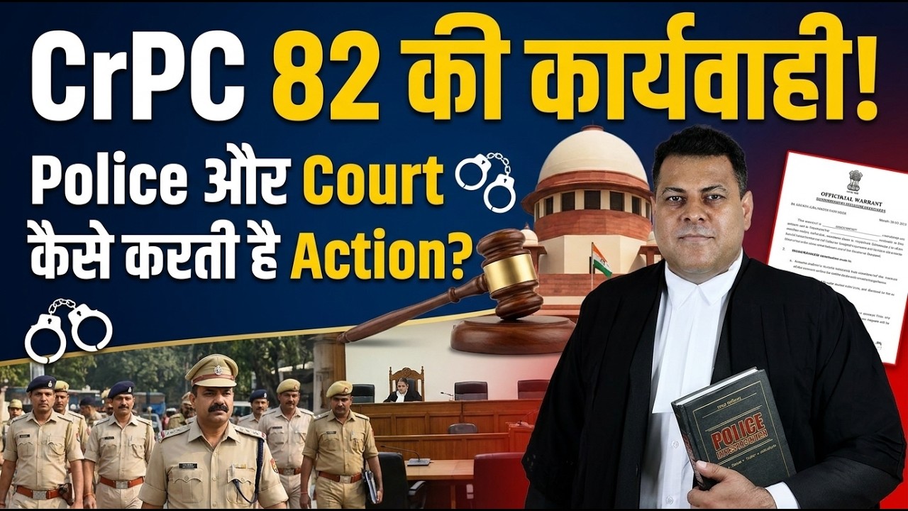 CrPC 82 की कार्यवाही: Police और Court कैसे करती है Action? #crpc82 #police #court #viral #legalfacts