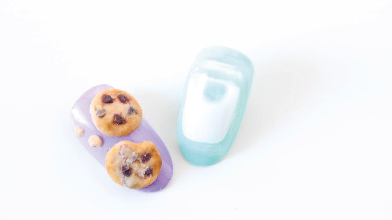 MILK & COOKIES 3D GEL NAILS | abetweene