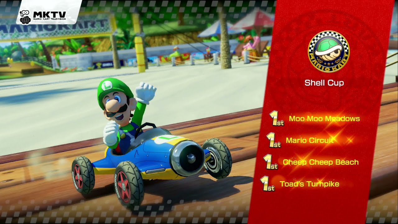 Mario Kart 8 Deluxe - 150cc Shell Cup (Luigi Gameplay)