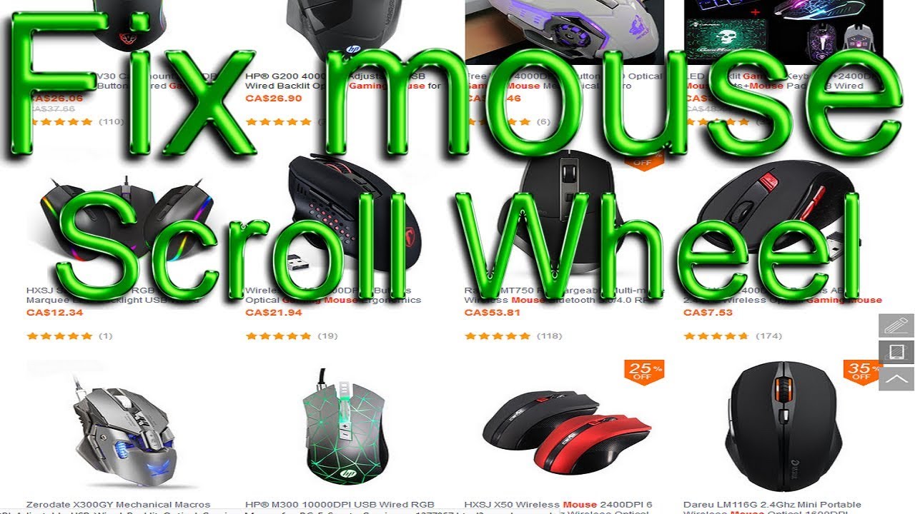 Fix your mouse scroll wheel